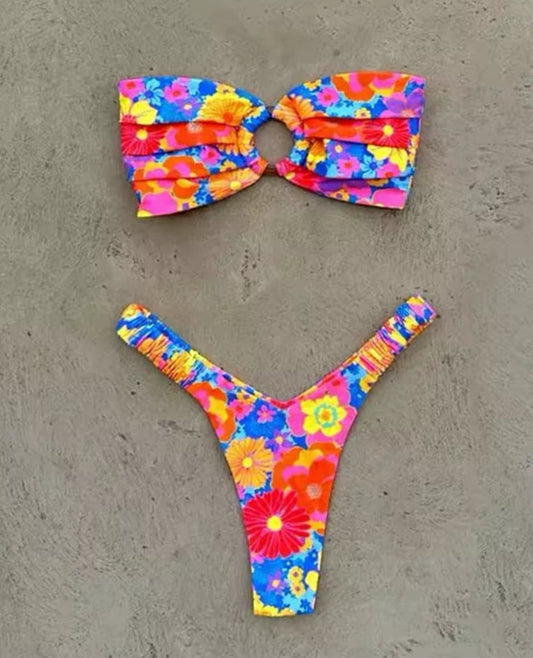 Strapless Bandeau Bikini Set